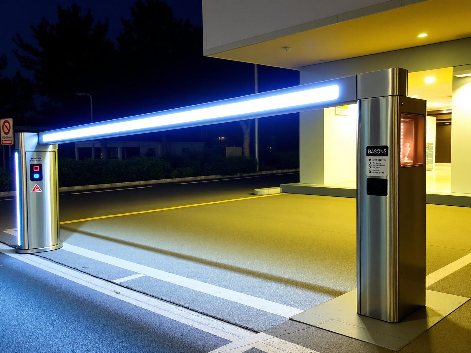 מחסום עם תאורת LED